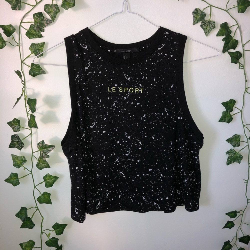 Cropped athletic tank top!